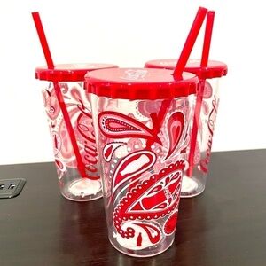 3PK Coca Cola 23 oz Tumbler with/ Straw